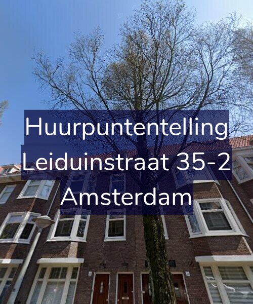 Foto gevel Huurpuntentelling voor Leiduinstraat 35-2, Amsterdam