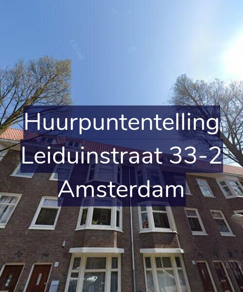 Foto gevel Huurpuntentelling voor Leiduinstraat 33-2, Amsterdam