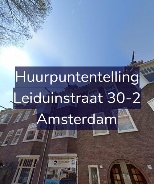 Foto gevel Huurpuntentelling voor Leiduinstraat 30-2, Amsterdam