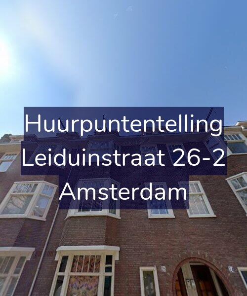 Foto gevel Huurpuntentelling voor Leiduinstraat 26-2, Amsterdam