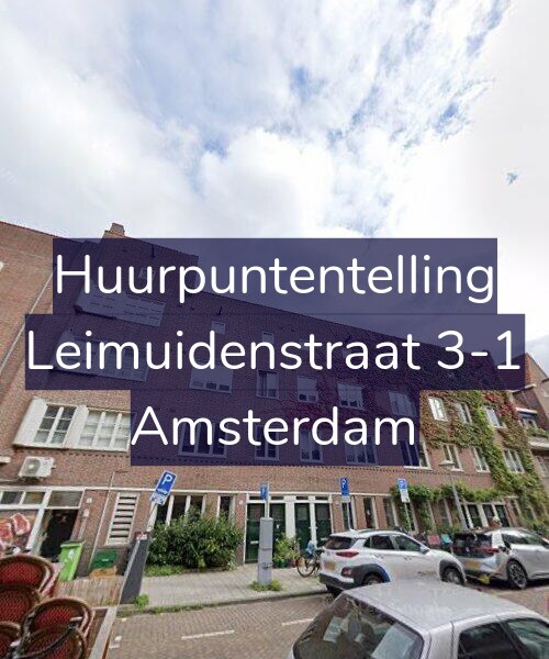 Foto gevel Huurpuntentelling voor Leimuidenstraat 3-1, Amsterdam