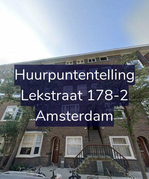 Foto gevel Huurpuntentelling voor Lekstraat 178-2, Amsterdam