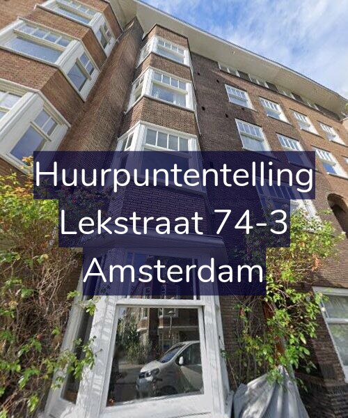Foto gevel Huurpuntentelling voor Lekstraat 74-3, Amsterdam