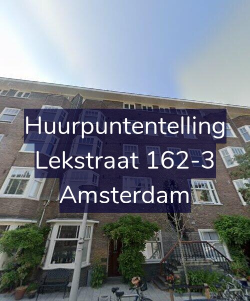 Foto gevel Huurpuntentelling voor Lekstraat 162-3, Amsterdam