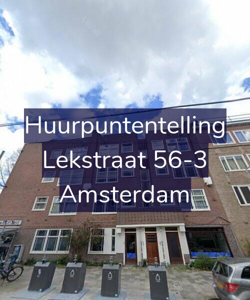 Foto gevel Huurpuntentelling voor Lekstraat 56-3, Amsterdam