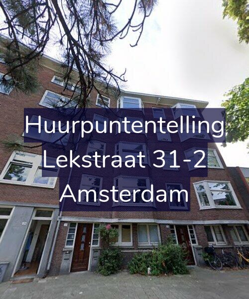 Foto gevel Huurpuntentelling voor Lekstraat 31-2, Amsterdam