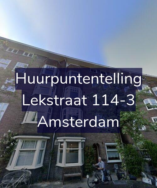 Foto gevel Huurpuntentelling voor Lekstraat 114-3, Amsterdam
