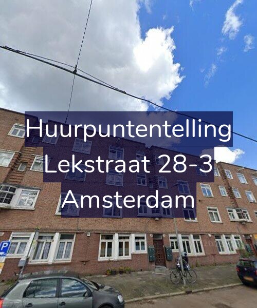 Foto gevel Huurpuntentelling voor Lekstraat 28-3, Amsterdam