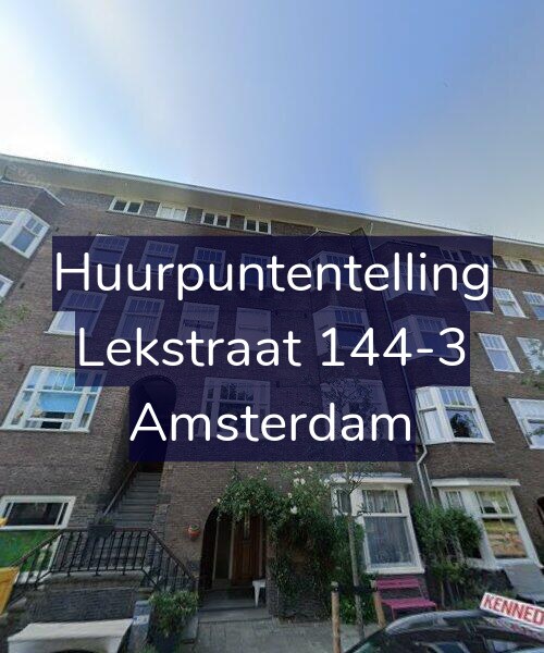 Foto gevel Huurpuntentelling voor Lekstraat 144-3, Amsterdam
