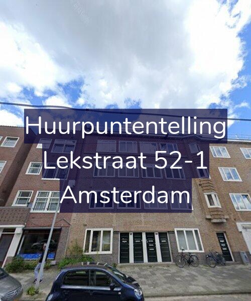Foto gevel Huurpuntentelling voor Lekstraat 52-1, Amsterdam