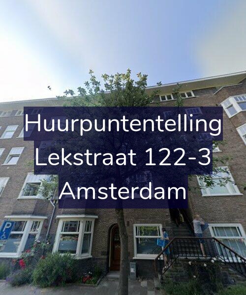 Foto gevel Huurpuntentelling voor Lekstraat 122-3, Amsterdam