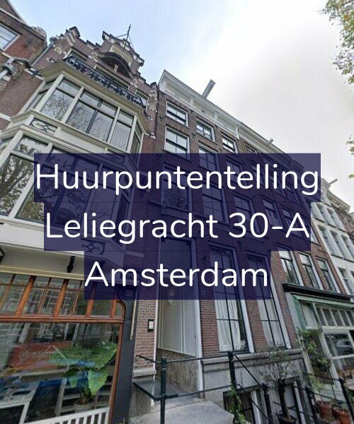 Foto gevel Huurpuntentelling voor Leliegracht 30-A, Amsterdam