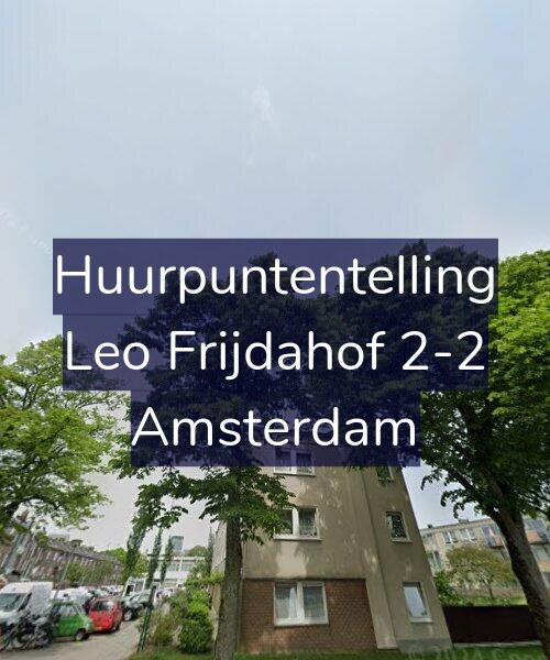 Foto gevel Huurpuntentelling voor Leo Frijdahof 2-2, Amsterdam