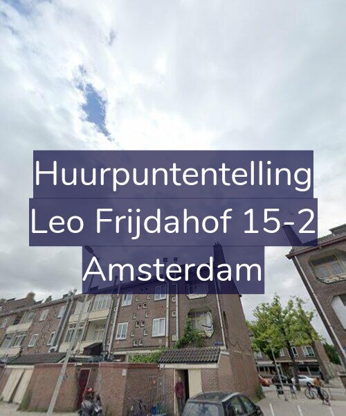 Foto gevel Huurpuntentelling voor Leo Frijdahof 15-2, Amsterdam