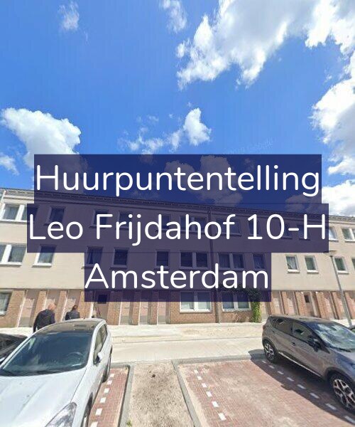 Foto gevel Huurpuntentelling voor Leo Frijdahof 10-H, Amsterdam