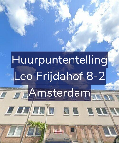 Foto gevel Huurpuntentelling voor Leo Frijdahof 8-2, Amsterdam