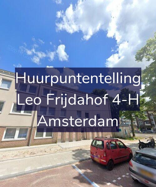 Foto gevel Huurpuntentelling voor Leo Frijdahof 4-H, Amsterdam