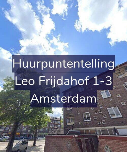 Foto gevel Huurpuntentelling voor Leo Frijdahof 1-3, Amsterdam
