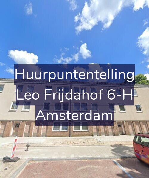 Foto gevel Huurpuntentelling voor Leo Frijdahof 6-H, Amsterdam
