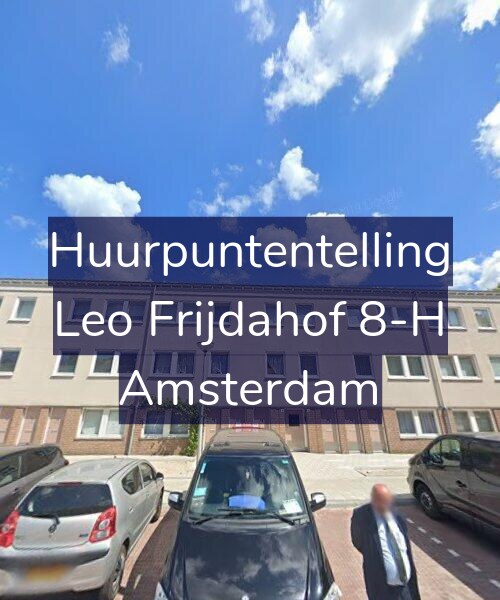 Foto gevel Huurpuntentelling voor Leo Frijdahof 8-H, Amsterdam