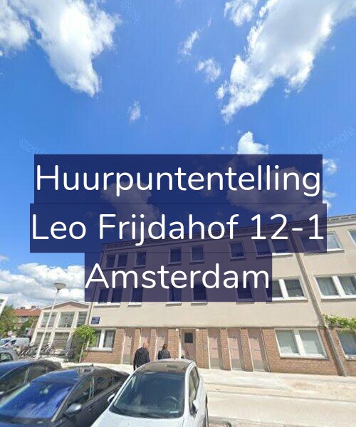 Foto gevel Huurpuntentelling voor Leo Frijdahof 12-1, Amsterdam