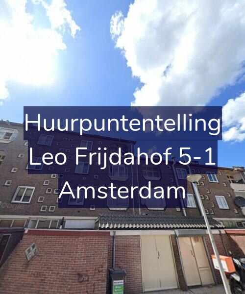 Foto gevel Huurpuntentelling voor Leo Frijdahof 5-1, Amsterdam