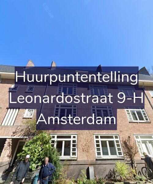 Foto gevel Huurpuntentelling voor Leonardostraat 9-H, Amsterdam
