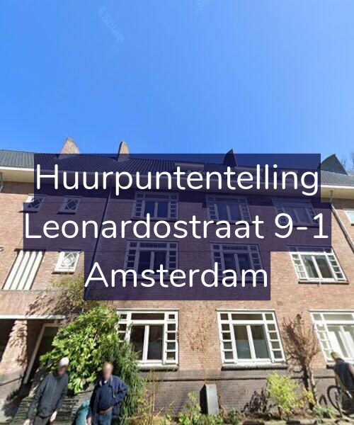 Foto gevel Huurpuntentelling voor Leonardostraat 9-1, Amsterdam