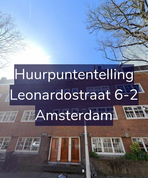Foto gevel Huurpuntentelling voor Leonardostraat 6-2, Amsterdam