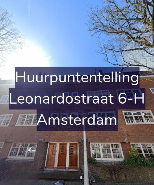 Foto gevel Huurpuntentelling voor Leonardostraat 6-H, Amsterdam