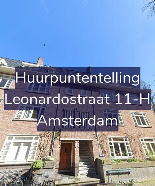 Foto gevel Huurpuntentelling voor Leonardostraat 11-H, Amsterdam