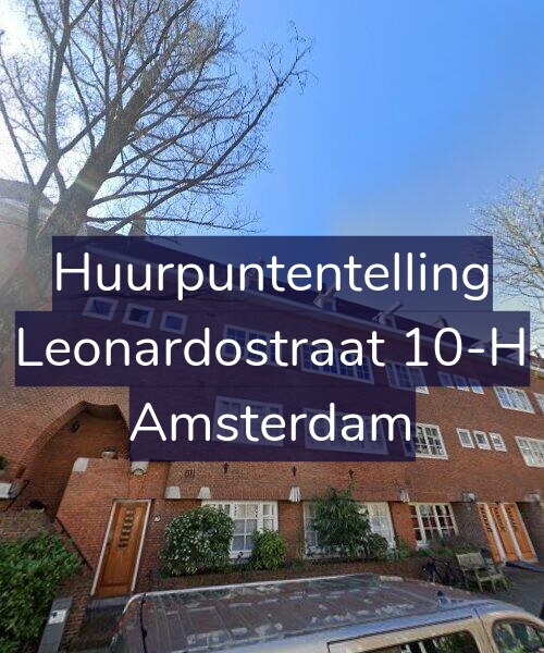 Foto gevel Huurpuntentelling voor Leonardostraat 10-H, Amsterdam