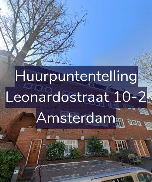 Foto gevel Huurpuntentelling voor Leonardostraat 10-2, Amsterdam