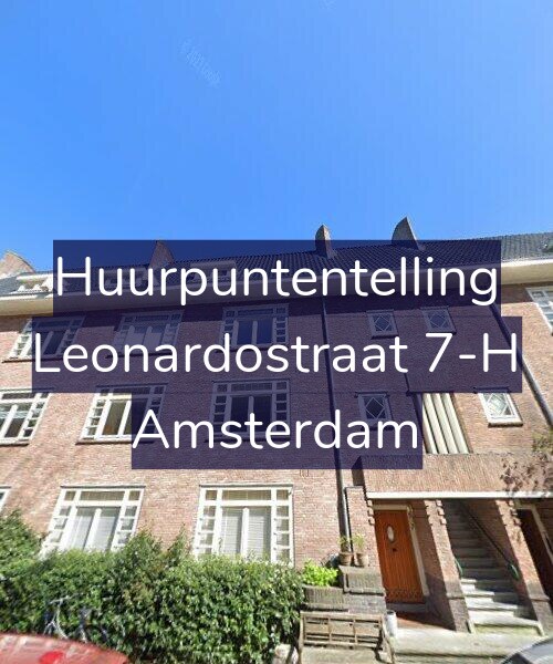 Foto gevel Huurpuntentelling voor Leonardostraat 7-H, Amsterdam