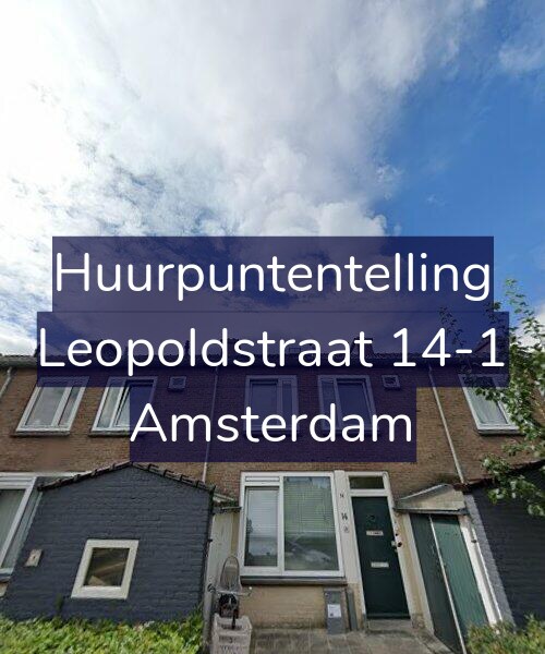 Foto gevel Huurpuntentelling voor Leopoldstraat 14-1, Amsterdam
