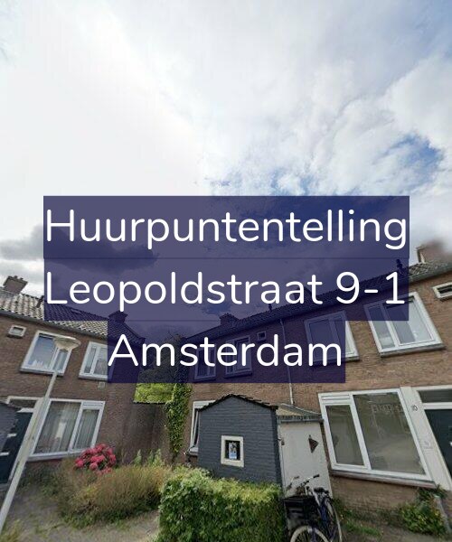 Foto gevel Huurpuntentelling voor Leopoldstraat 9-1, Amsterdam
