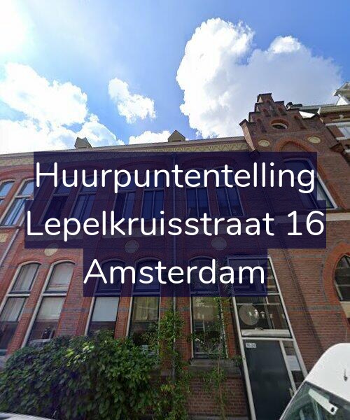 Foto gevel Huurpuntentelling voor Lepelkruisstraat 16, Amsterdam