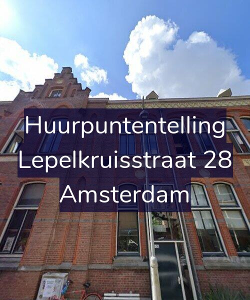 Foto gevel Huurpuntentelling voor Lepelkruisstraat 28, Amsterdam
