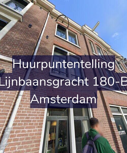 Foto gevel Huurpuntentelling voor Lijnbaansgracht 180-B, Amsterdam