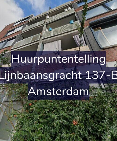 Foto gevel Huurpuntentelling voor Lijnbaansgracht 137-B, Amsterdam