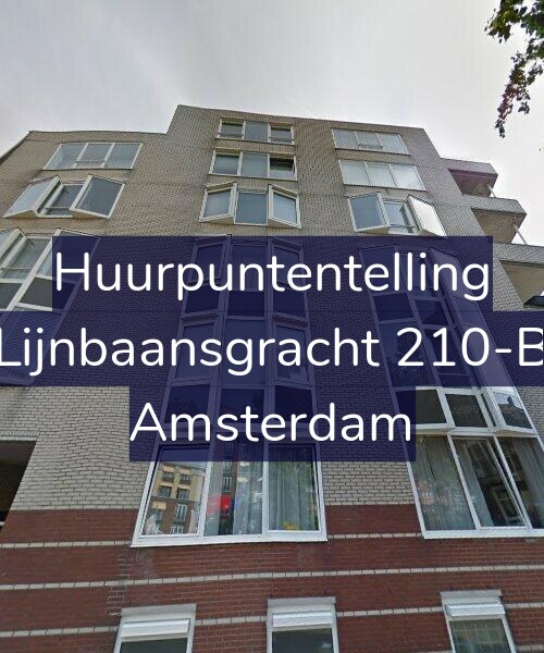 Foto gevel Huurpuntentelling voor Lijnbaansgracht 210-B, Amsterdam