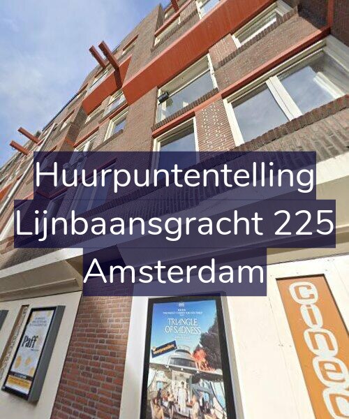 Foto gevel Huurpuntentelling voor Lijnbaansgracht 225, Amsterdam