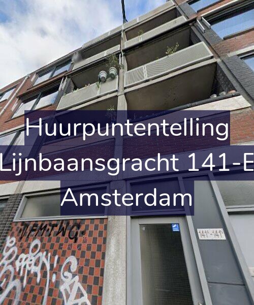 Foto gevel Huurpuntentelling voor Lijnbaansgracht 141-E, Amsterdam