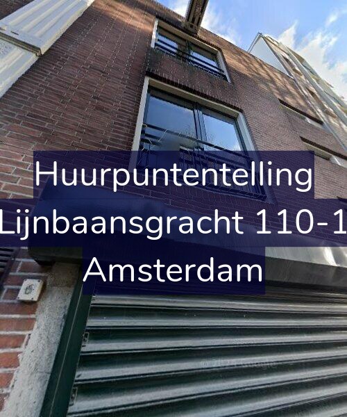 Foto gevel Huurpuntentelling voor Lijnbaansgracht 110-1, Amsterdam