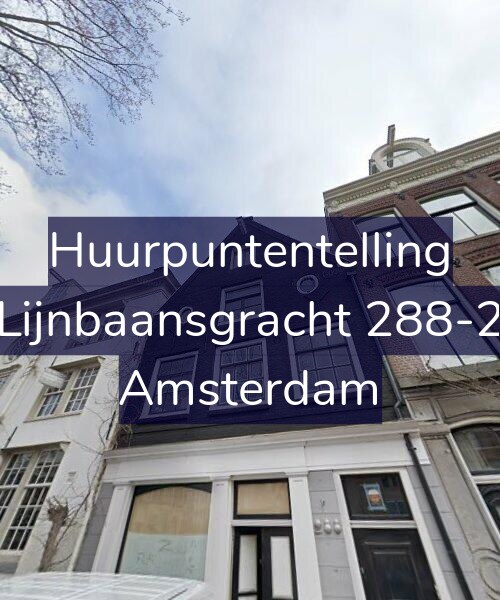 Foto gevel Huurpuntentelling voor Lijnbaansgracht 288-2, Amsterdam