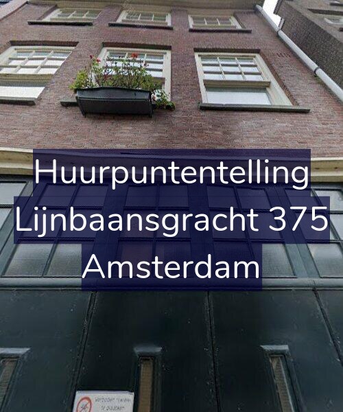 Foto gevel Huurpuntentelling voor Lijnbaansgracht 375, Amsterdam