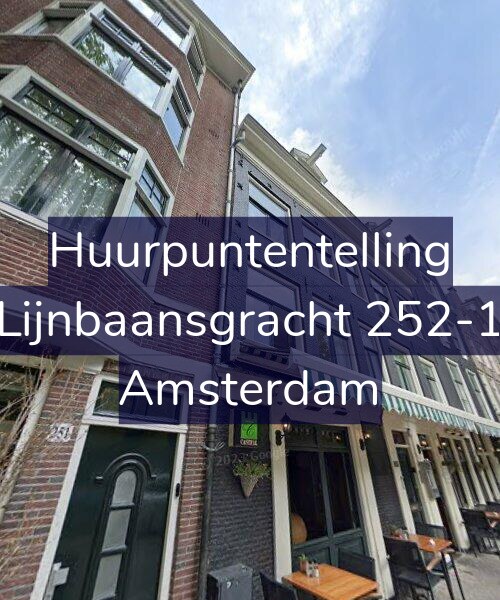 Foto gevel Huurpuntentelling voor Lijnbaansgracht 252-1, Amsterdam