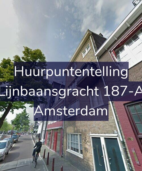 Foto gevel Huurpuntentelling voor Lijnbaansgracht 187-A, Amsterdam