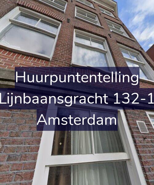 Foto gevel Huurpuntentelling voor Lijnbaansgracht 132-1, Amsterdam