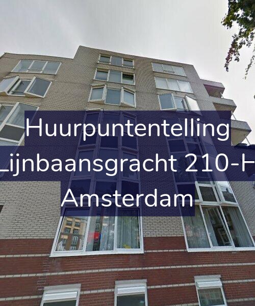 Foto gevel Huurpuntentelling voor Lijnbaansgracht 210-H, Amsterdam